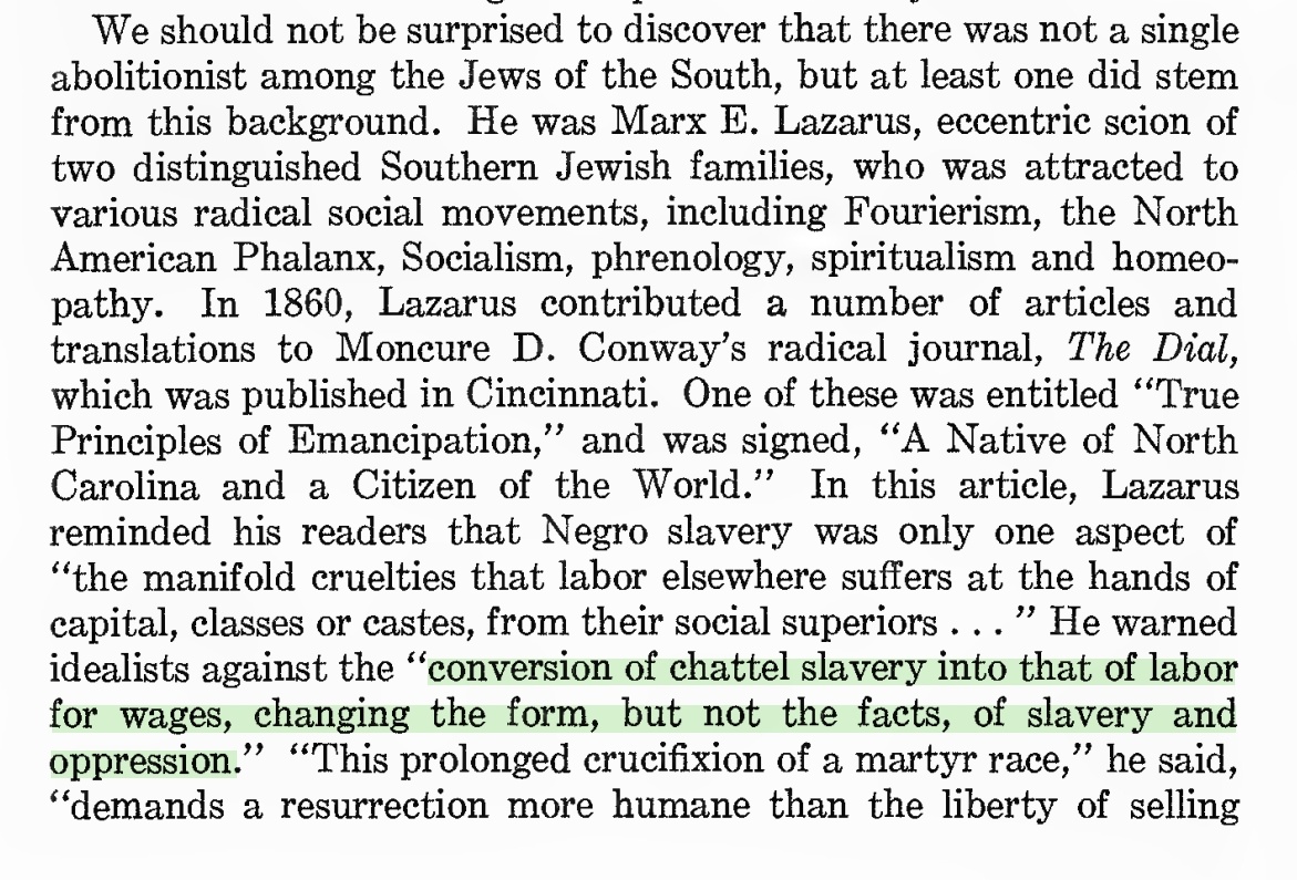 Jewish Slavery Abolitionist Marx E. Lazarus 2